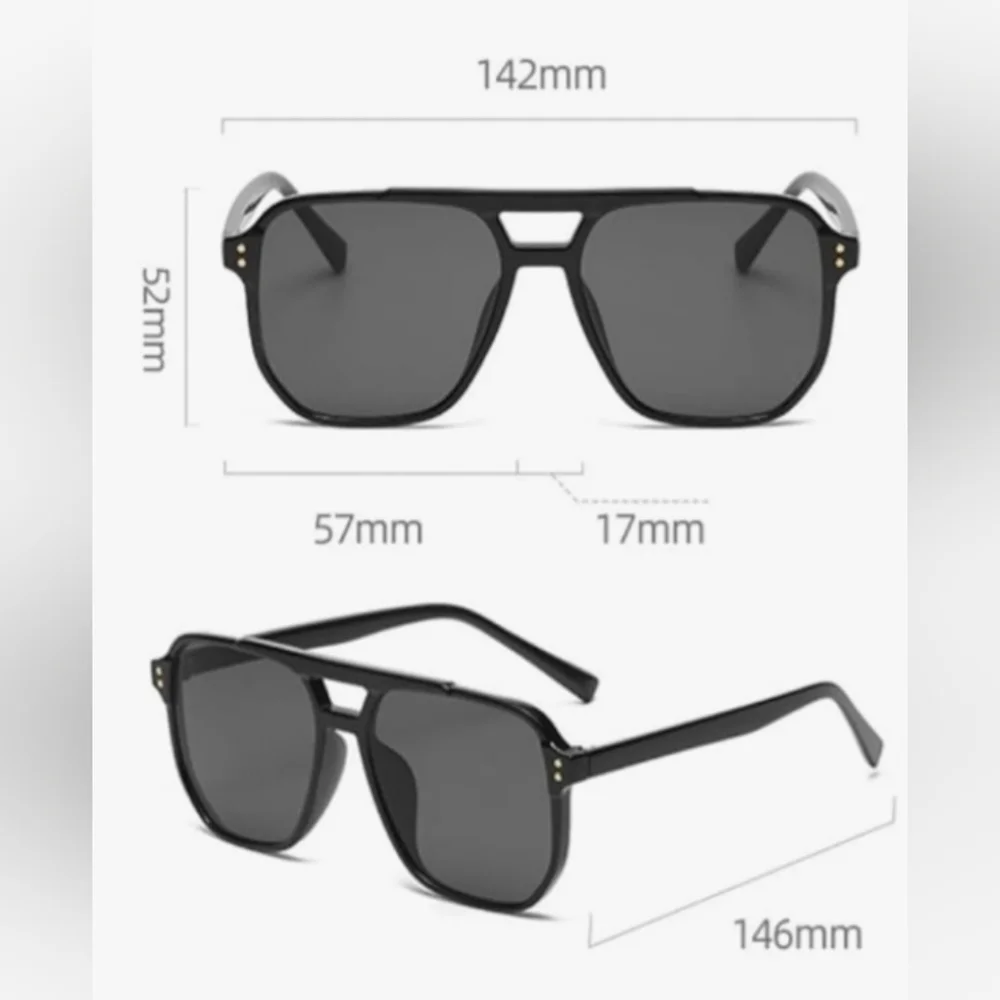 NEW Black Oversize Sunglasses